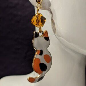 Calico Cat Earrings
